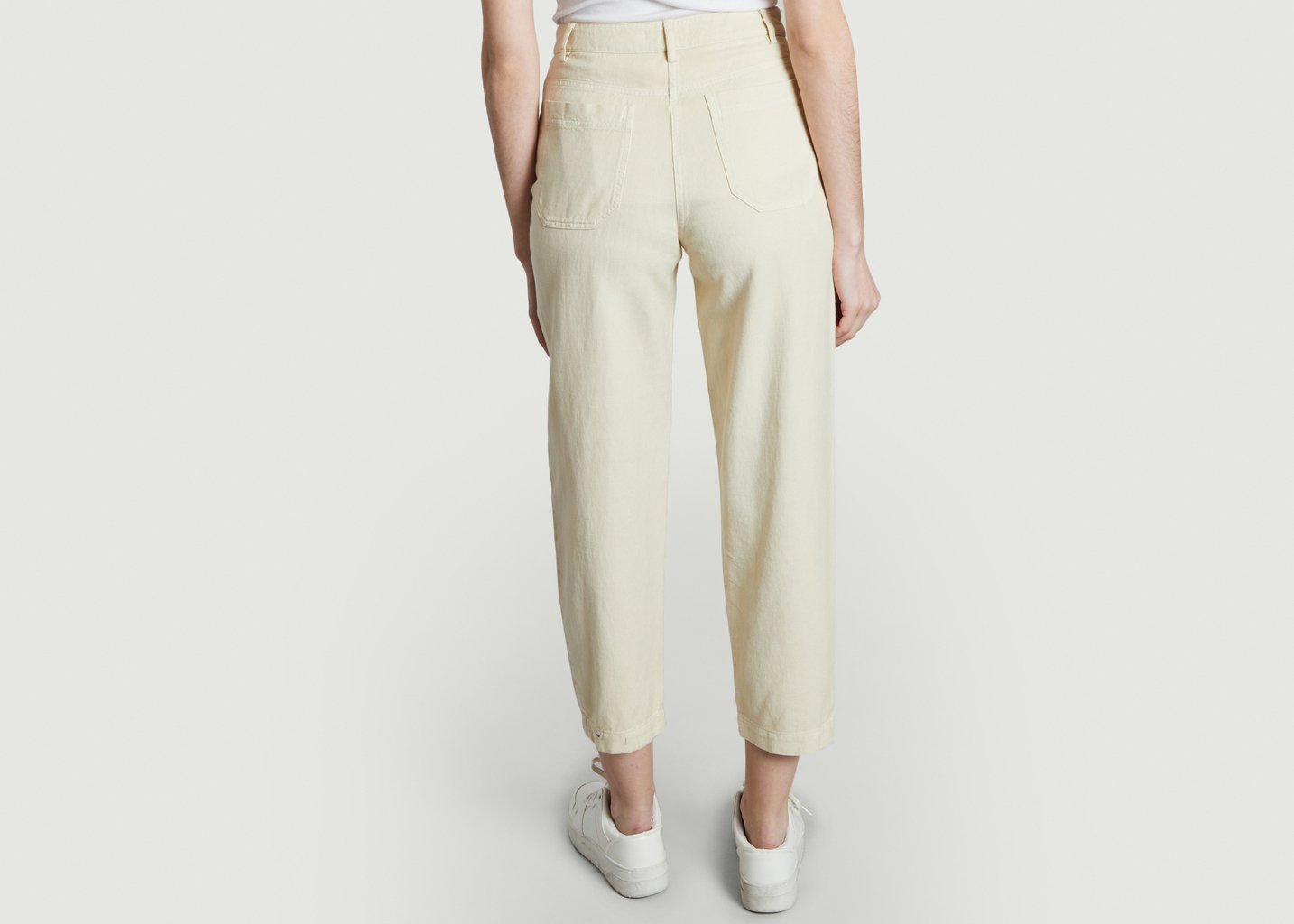 L'exception Pantalon En Denim Nica Ecru Sessùn