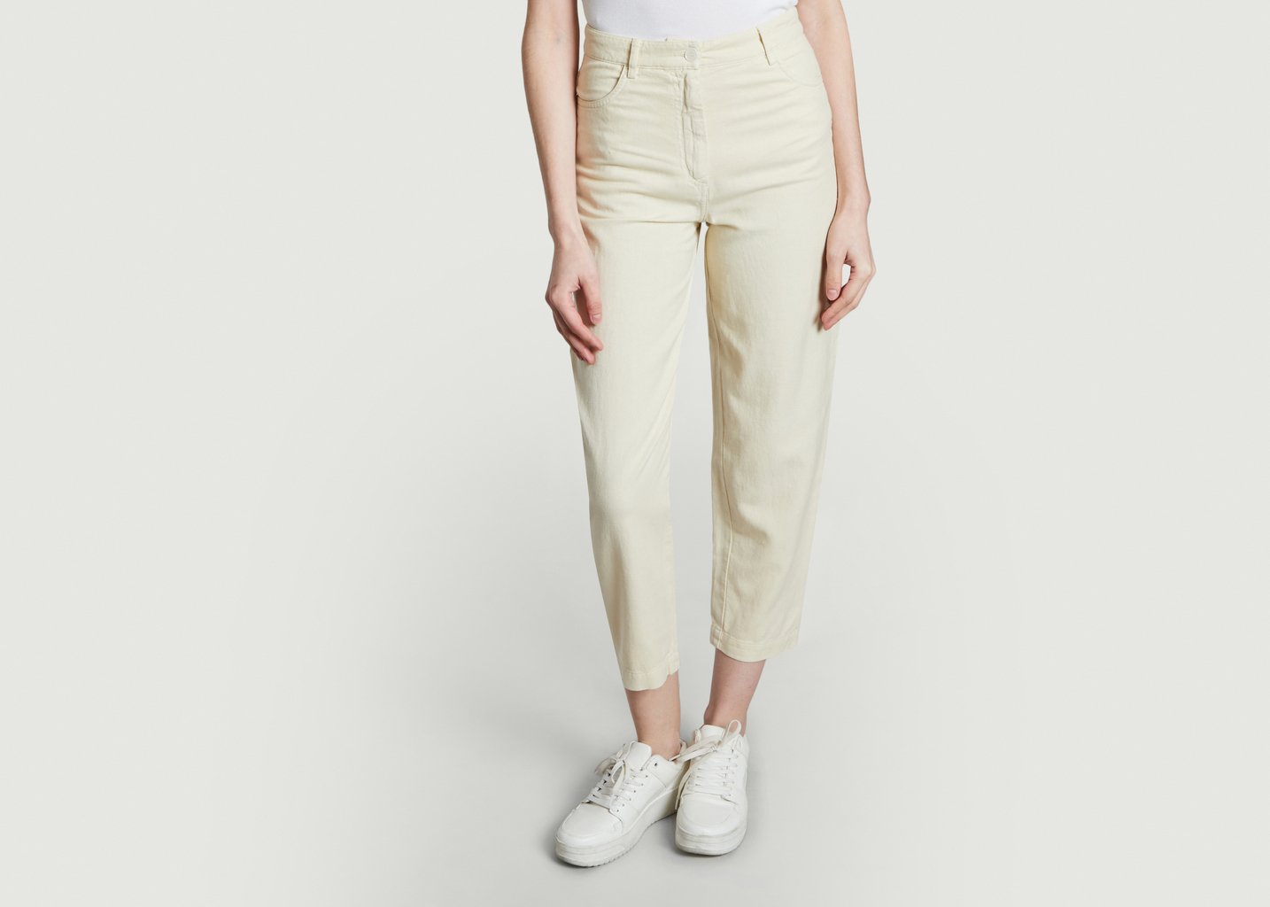 l'exception Pantalon en denim Nica Ecru Sessùn