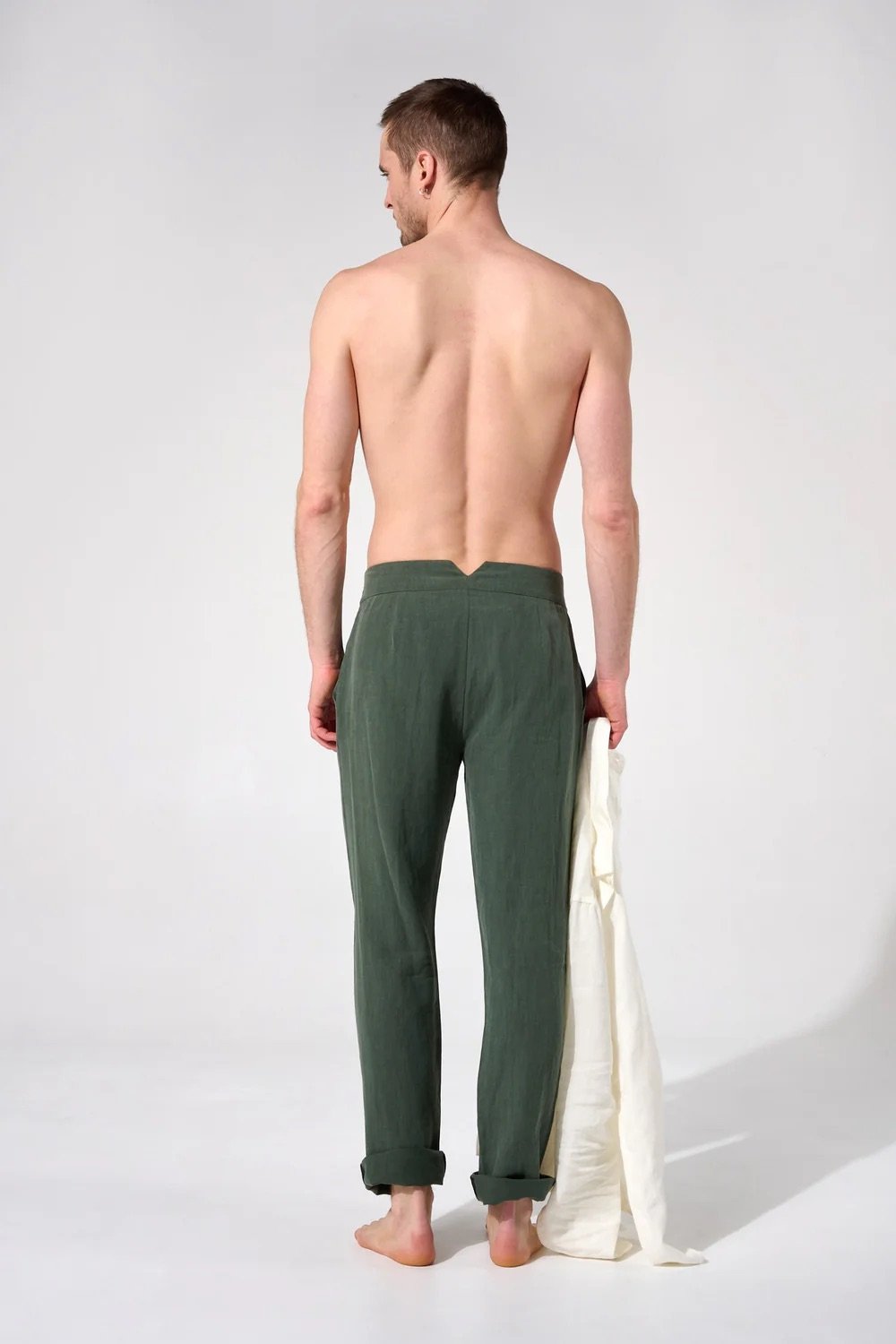 L'exception Pantalon En Lin Khaki Apnee
