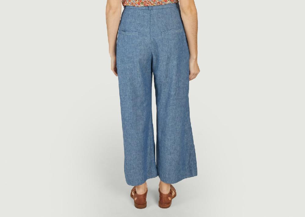 L'exception Pantalon Fluide Bleu Marine Emile & Ida