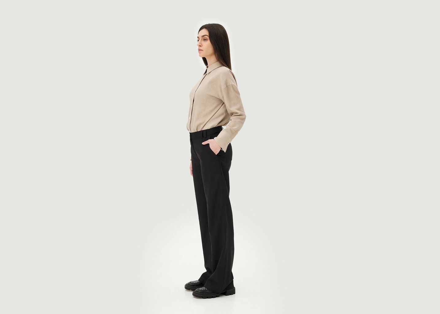 L'exception Pantalon Gilia Noir Noyoco