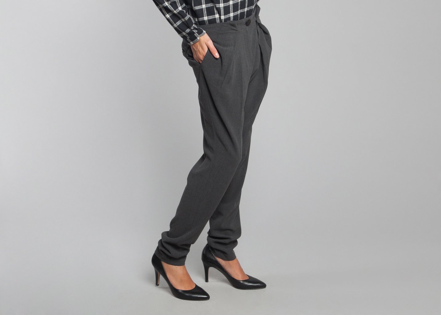 L'exception Pantalon Hostile Gris Raphaëlle H'Limi