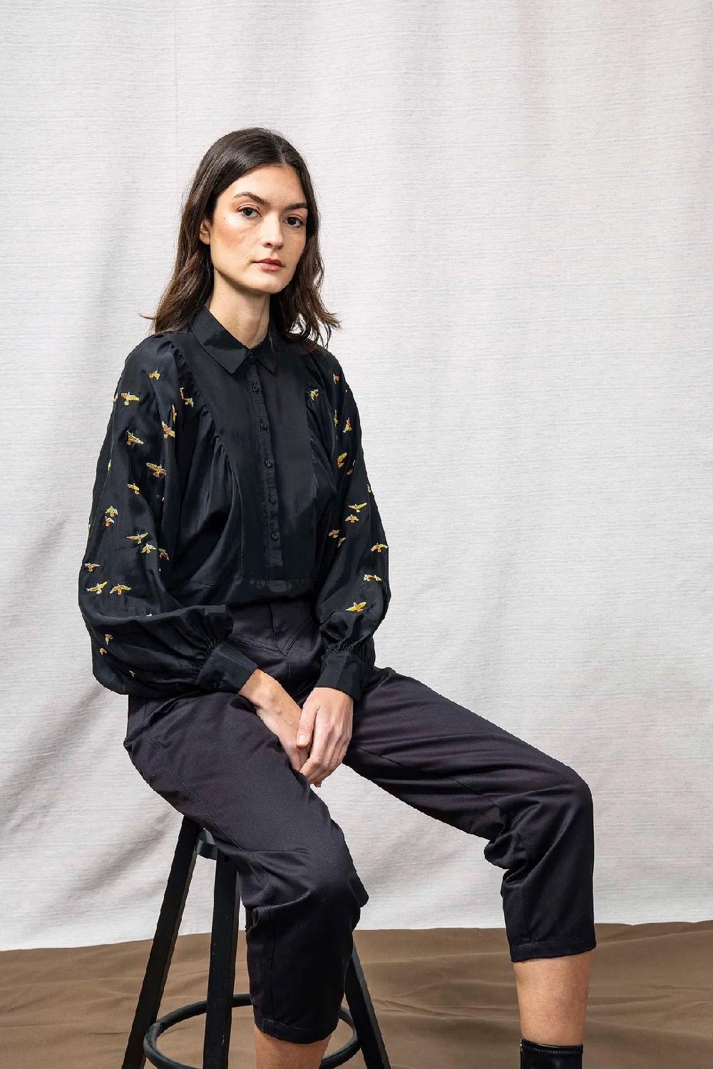 L'exception Pantalon Isabella Noir Misericordia