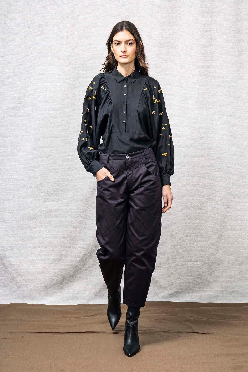 L'exception Pantalon Isabella Noir Misericordia