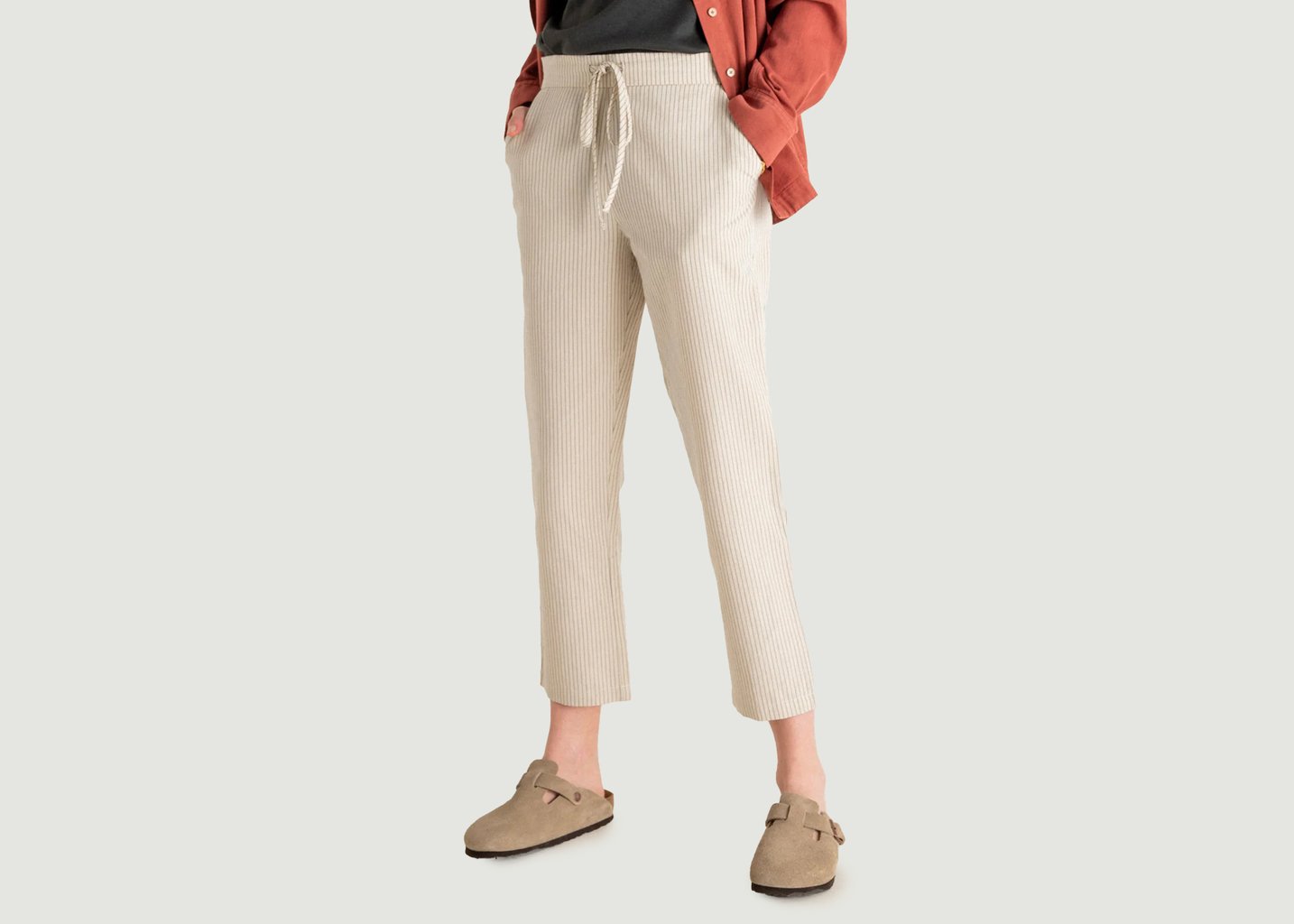 l'exception Pantalon Jaipur Ecru noyoco