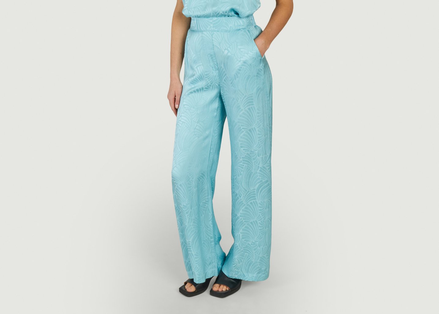 l'exception Pantalon Jungle Bleu Clair Suncoo