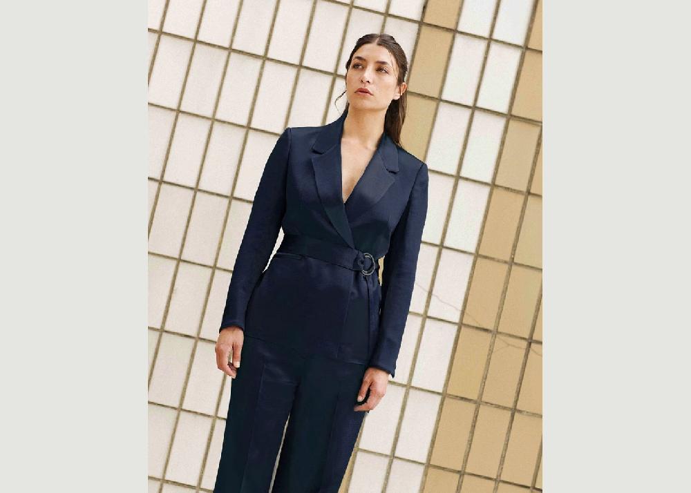 L'exception Pantalon Large Bleu 17H10