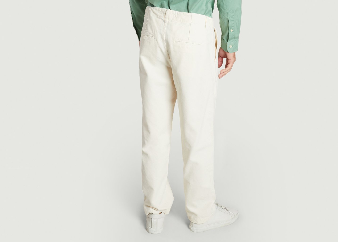 L'exception Pantalon Large Gamal Ecru Olow Paris