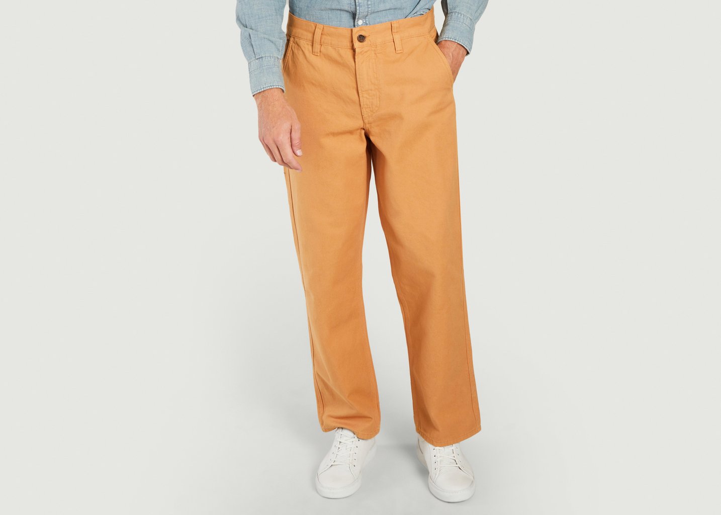 l'exception Pantalon Lazy Leo Ocre Nudie Jeans