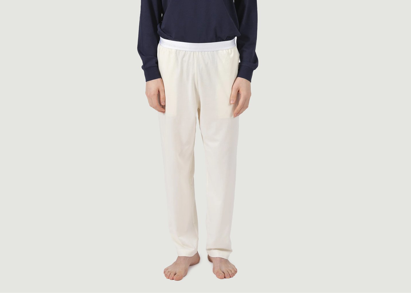 l'exception Pantalon Léger Sade Ecru Talc Paris