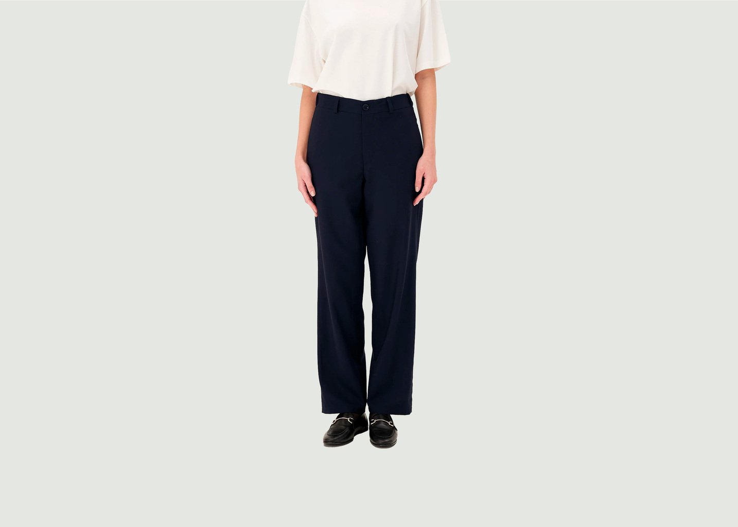 L'exception Pantalon Lepic Bleu Marine Noyoco