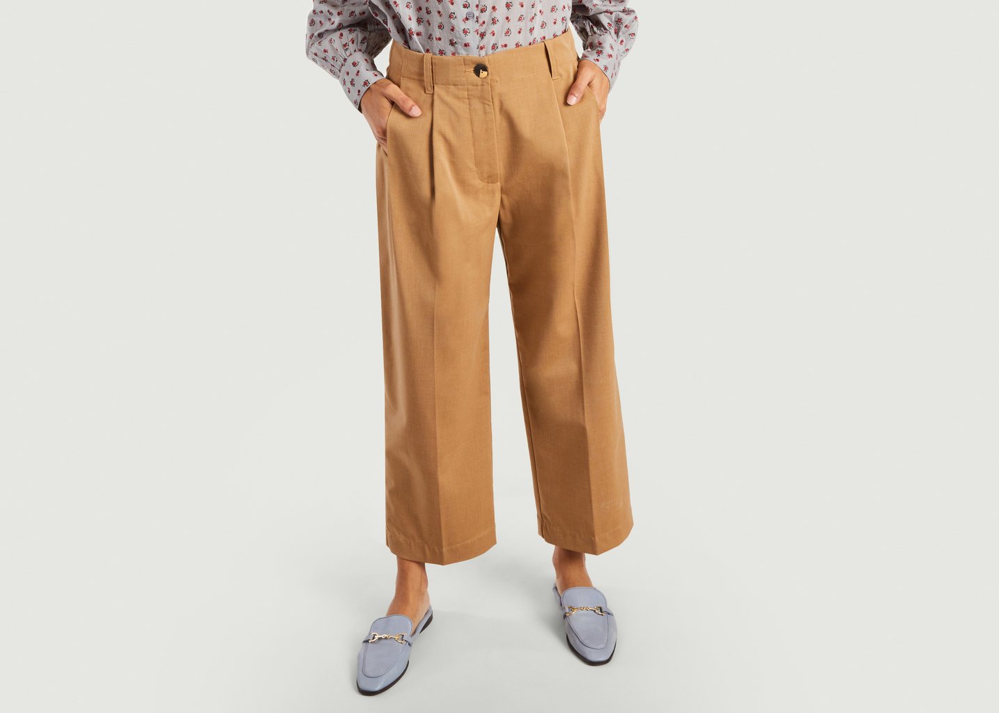 l'exception Pantalon Lille Camel Momoni