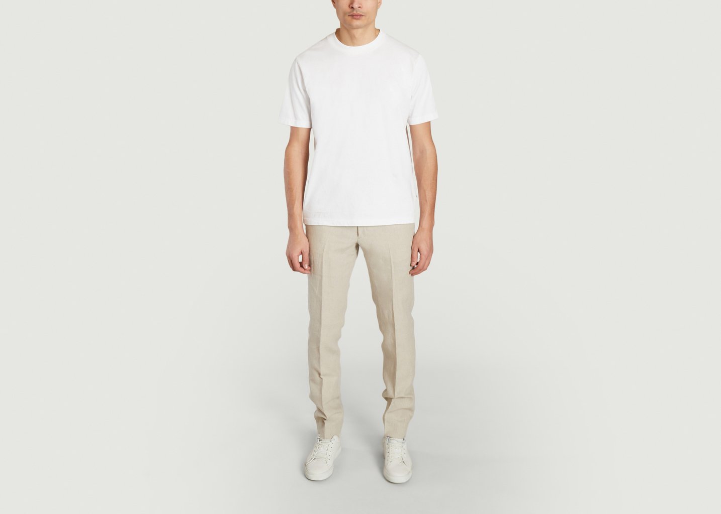 L'exception Pantalon Lin BZV3 Beige Bernard Zins