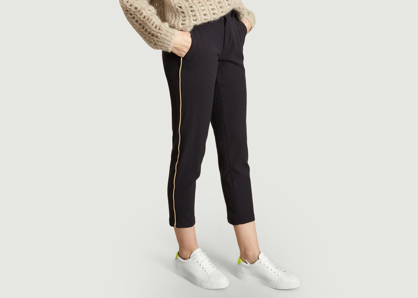 L'exception Pantalon Lizzy Color Bleu Marine Reiko