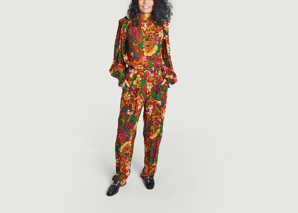 L'exception Pantalon Marius Imprimé Laurence Bras