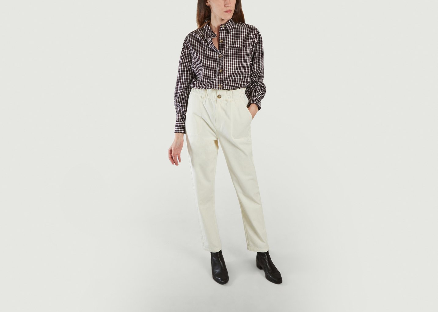 L'exception Pantalon Moran Ecru Jolie Jolie