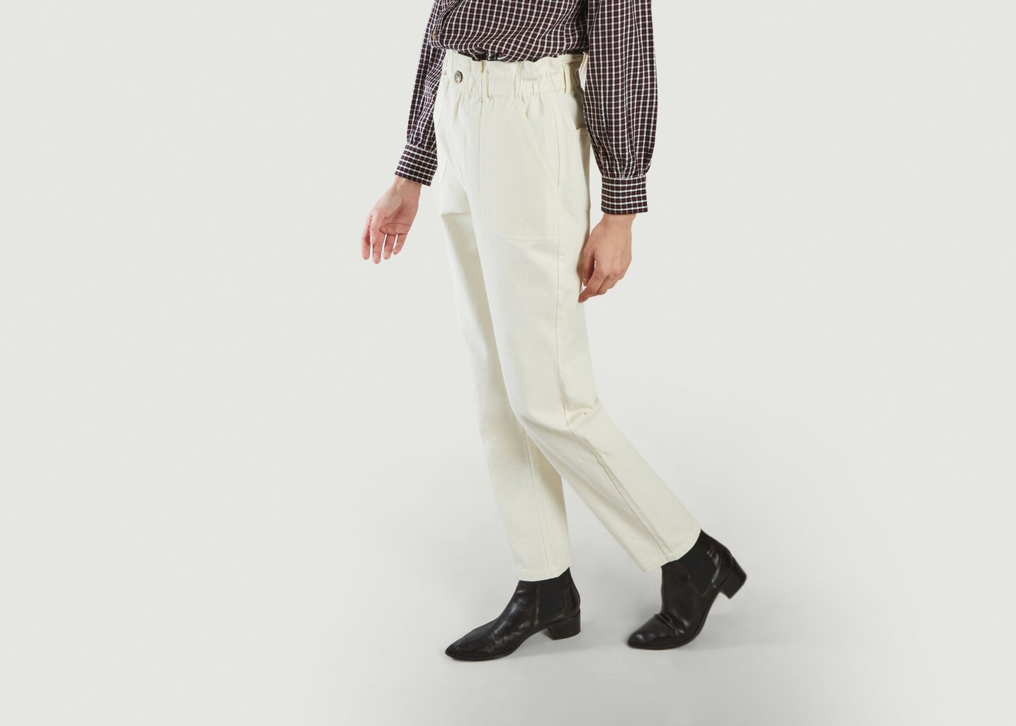 L'exception Pantalon Moran Ecru Jolie Jolie
