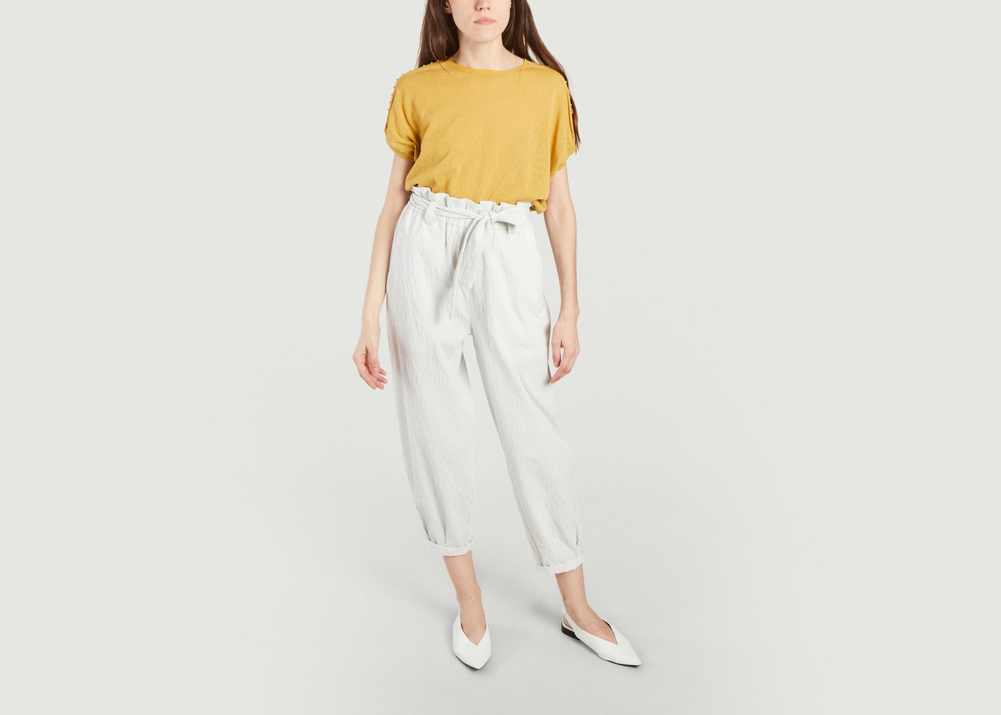 L'exception Pantalon Oakland Blanc Momoni