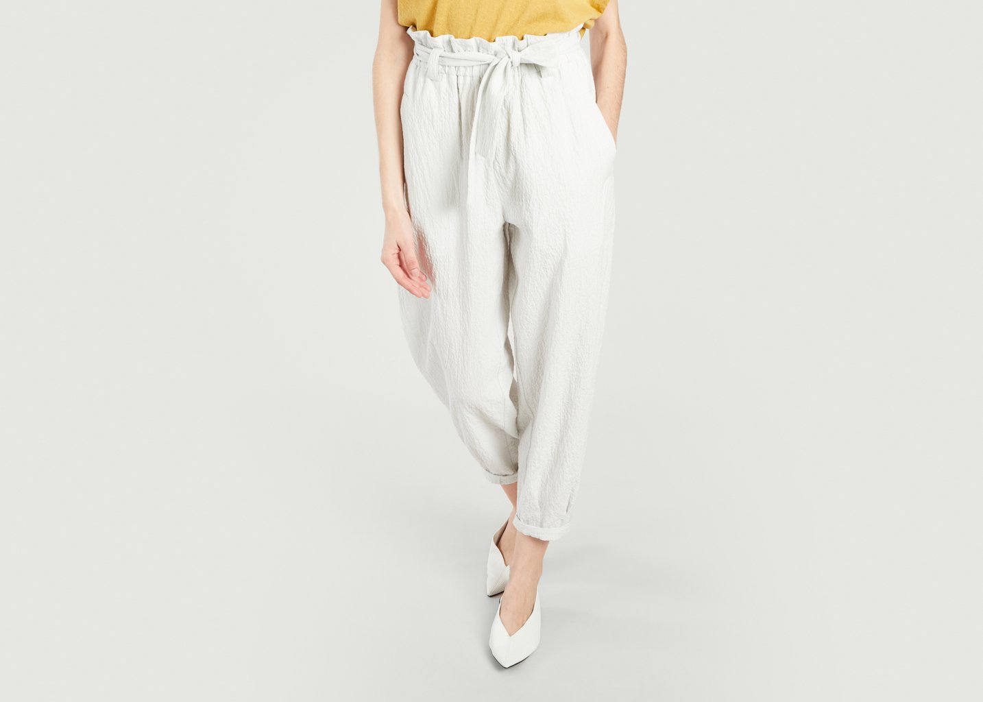 l'exception Pantalon Oakland Blanc Momoni