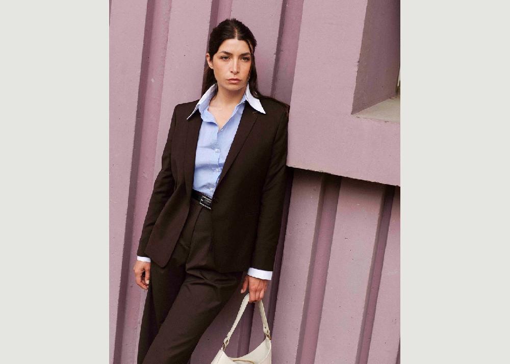 L'exception Pantalon Palazzo Marron 17H10