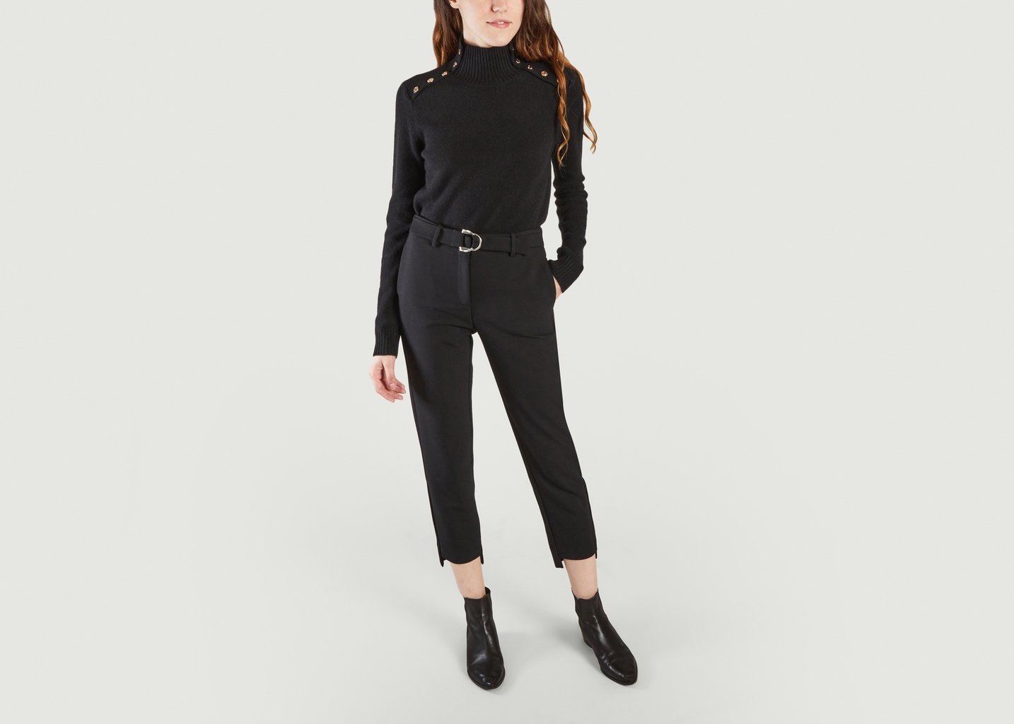 L'exception Pantalon Palma Noir Maje