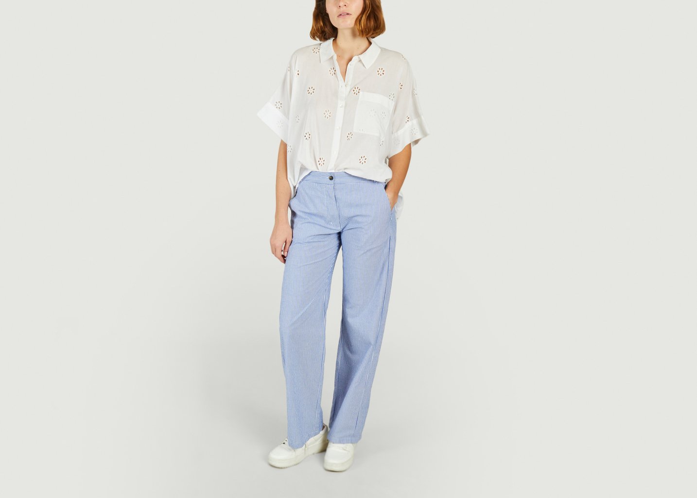 L'exception Pantalon Passio Bleu Clair Diega