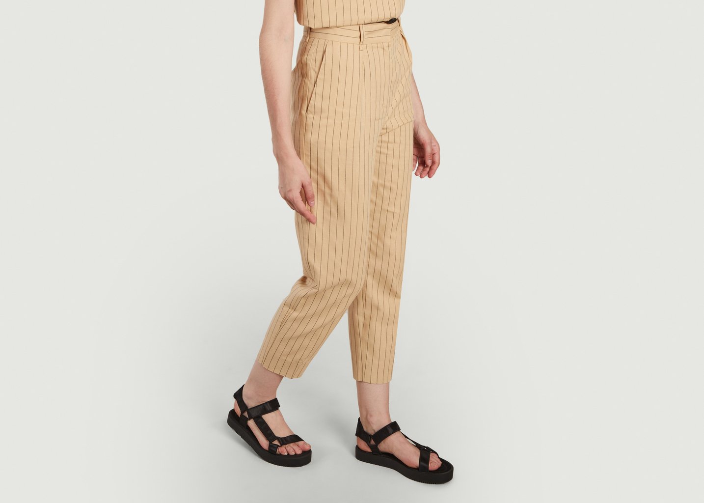 L'exception Pantalon Pilatex Beige Maje