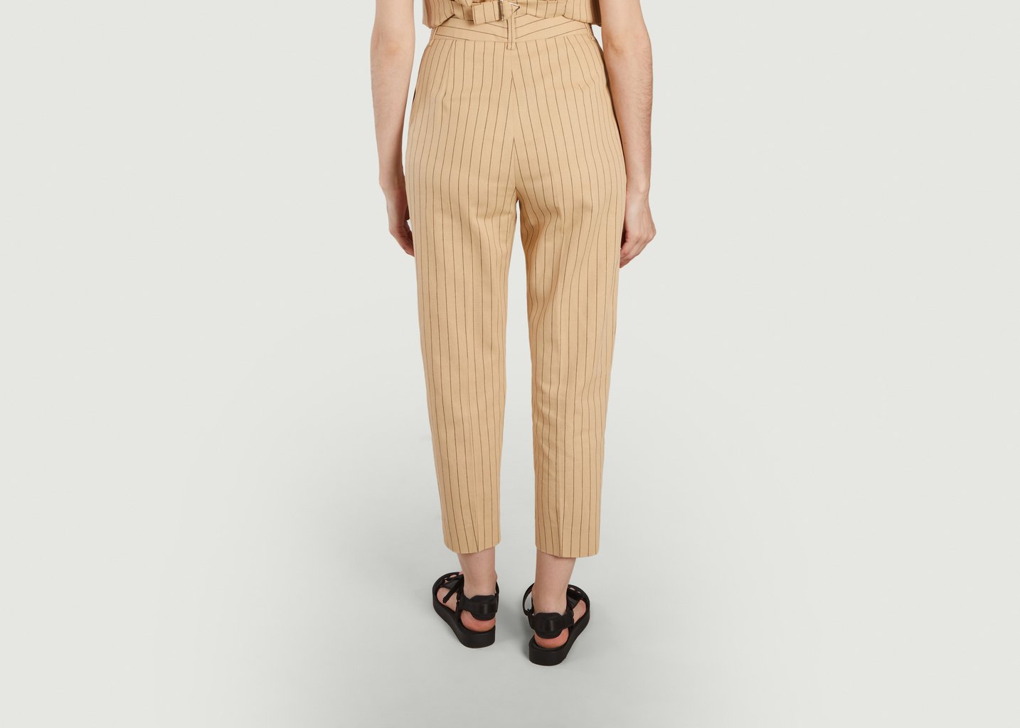L'exception Pantalon Pilatex Beige Maje