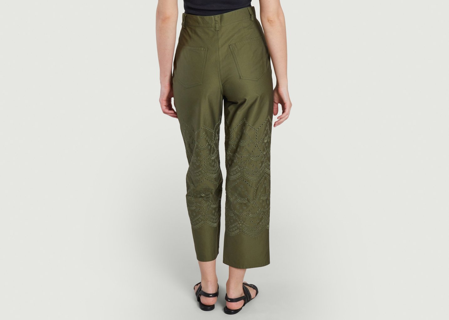 L'exception Pantalon Pinod Khaki Maje
