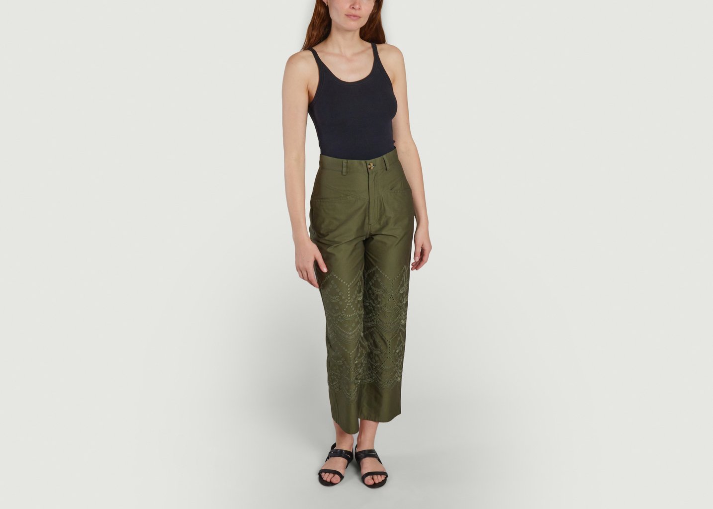 L'exception Pantalon Pinod Khaki Maje