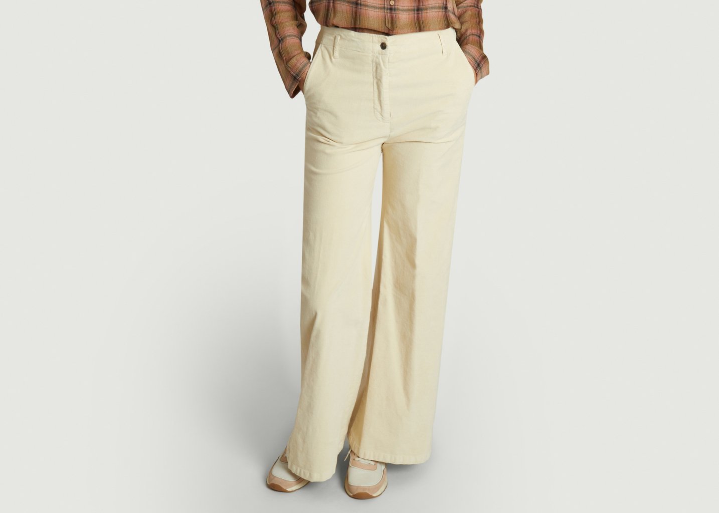 l'exception Pantalon Pomeo Ecru Diega