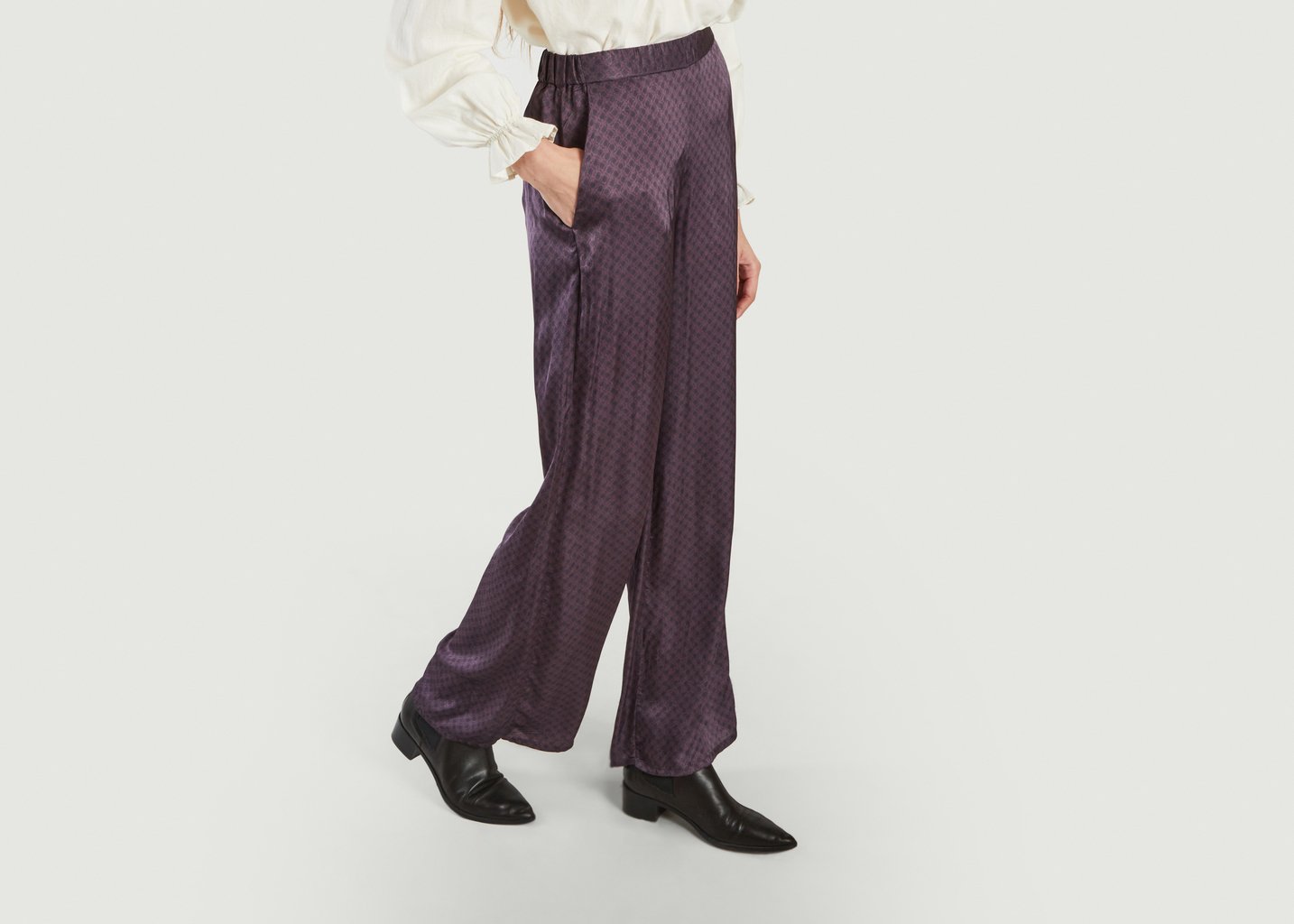 L'exception Pantalon Pompo Violet Diega