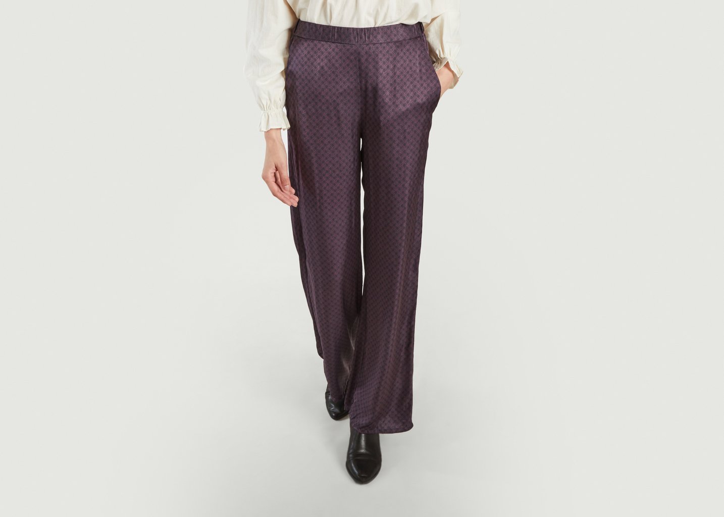 l'exception Pantalon Pompo Violet Diega