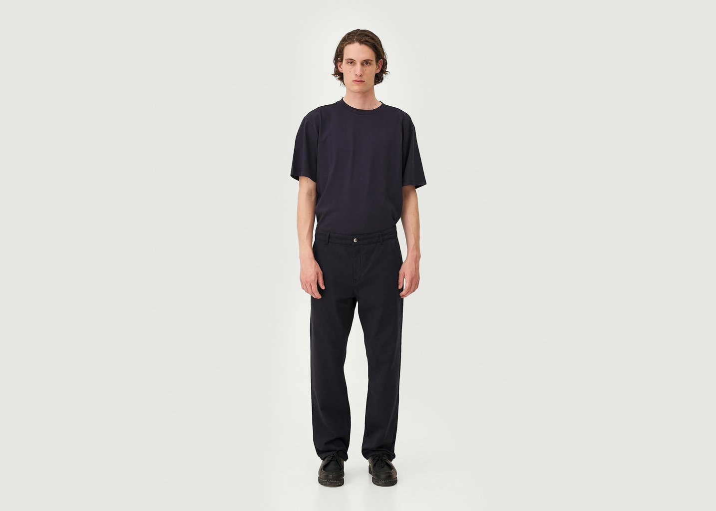 l'exception Pantalon Roy Bleu Marine noyoco