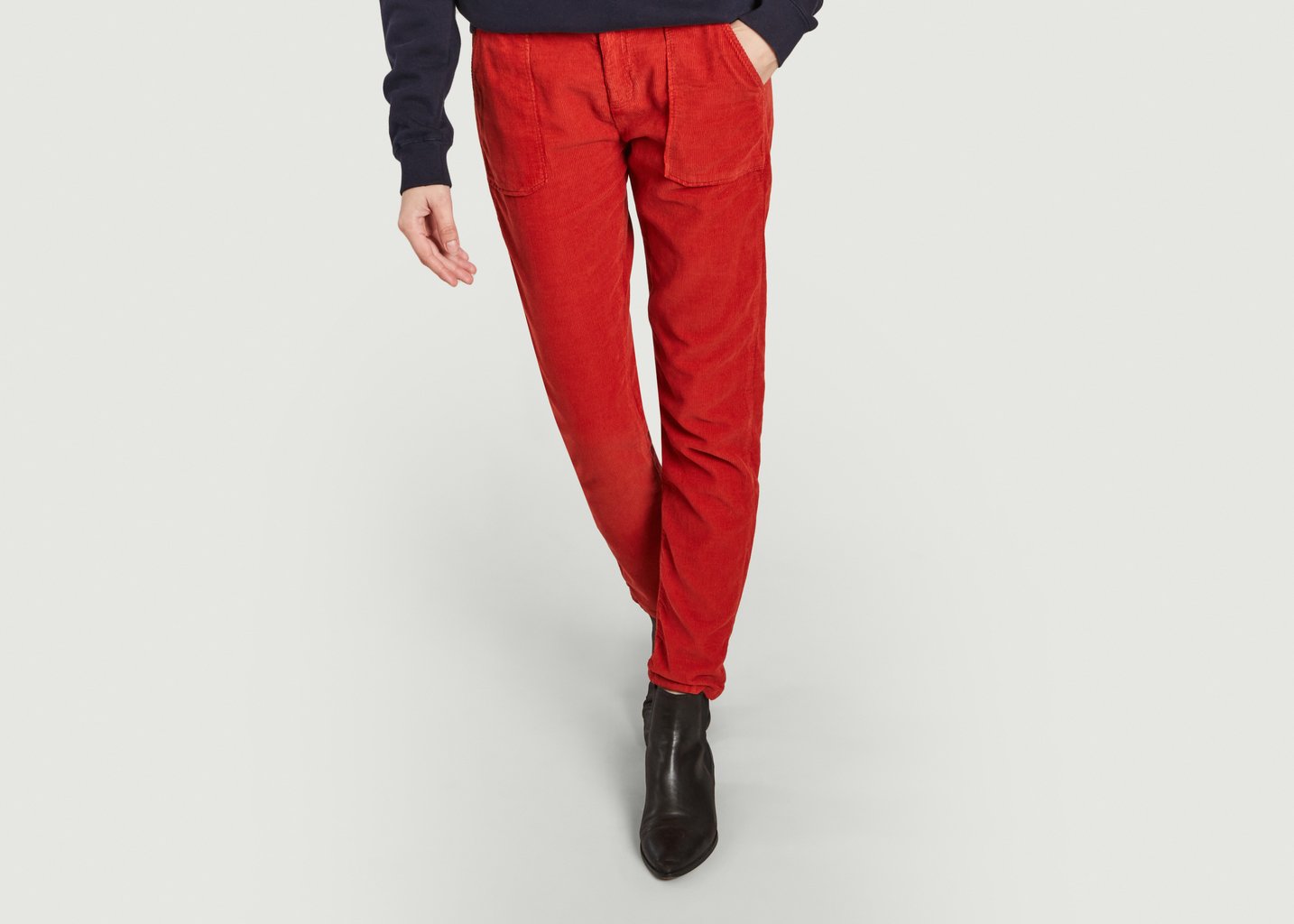 l'exception Pantalon sandrine Rouge Reiko