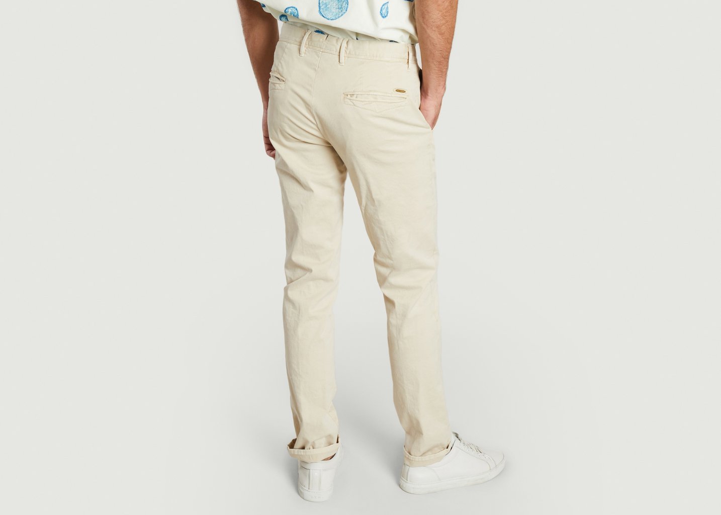 L'exception Pantalon Slim Beige Incotex