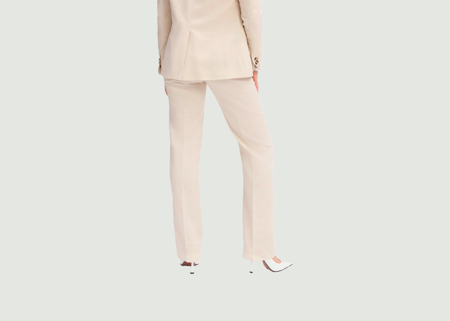 L'exception Pantalon Tailleur Berlin Ecru 17H10