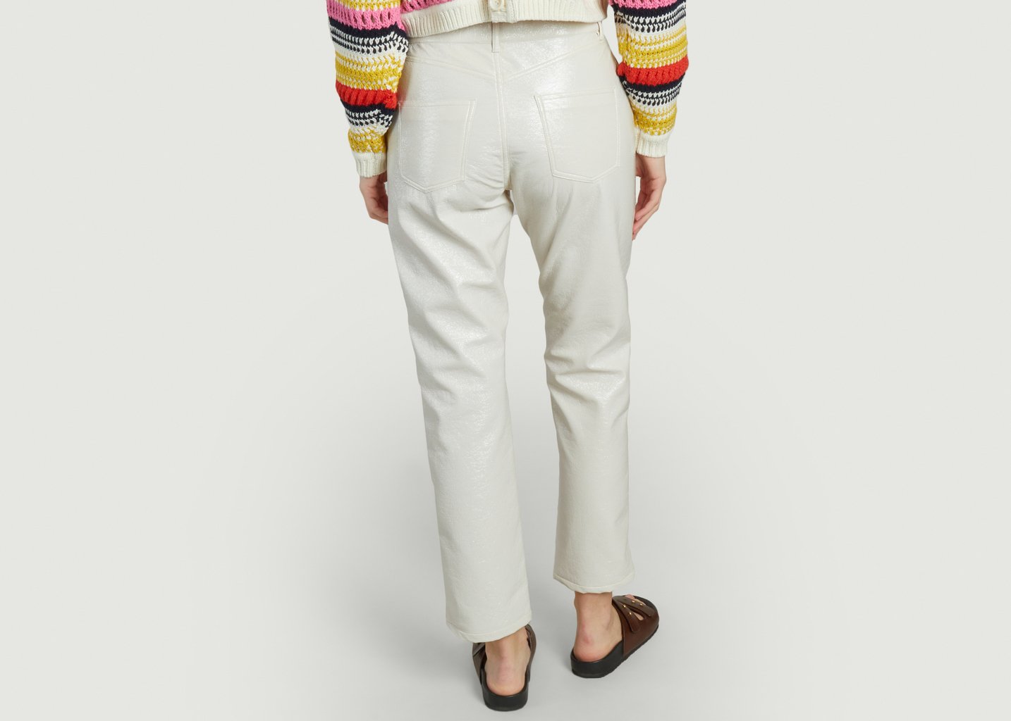 L'exception Pantalon Vinyl Crème Roseanna