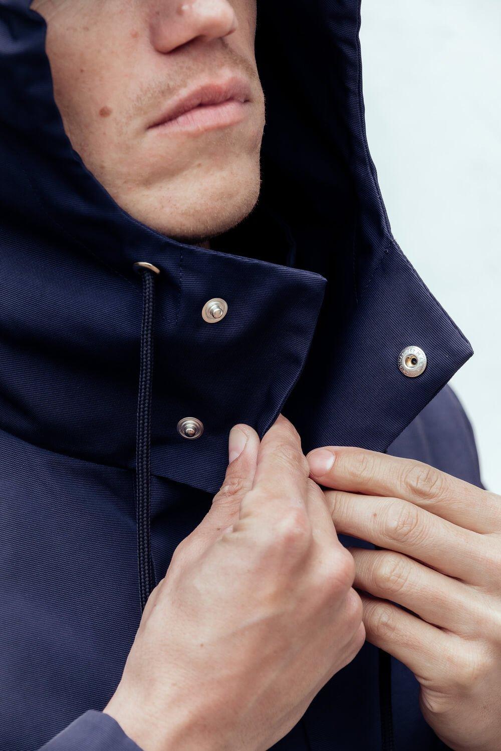 L'exception Parka 100 Recyclée Bleu Marine Apnee