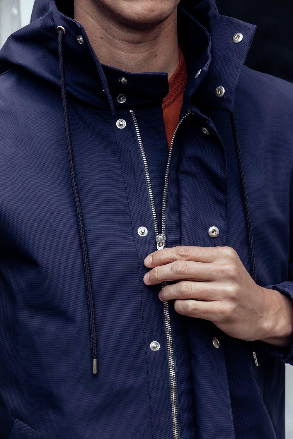 L'exception Parka 100 Recyclée Bleu Marine Apnee