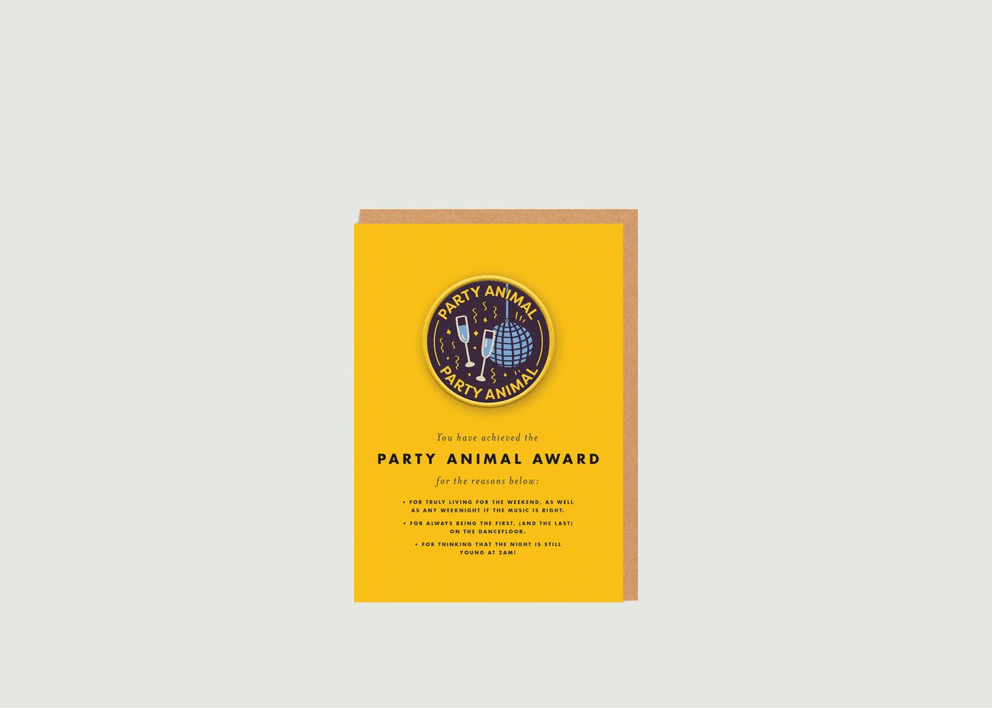 l'exception Patch Party Animal Blanc OHH DEER