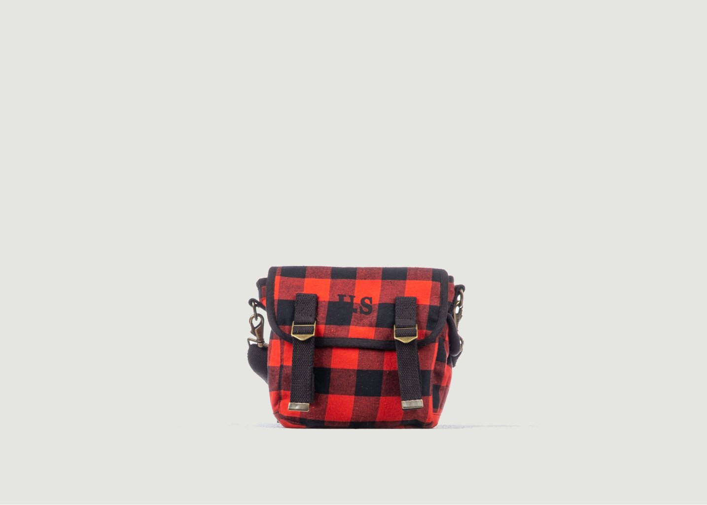 l'exception Petit sac toile écossaise Rouge SAC US