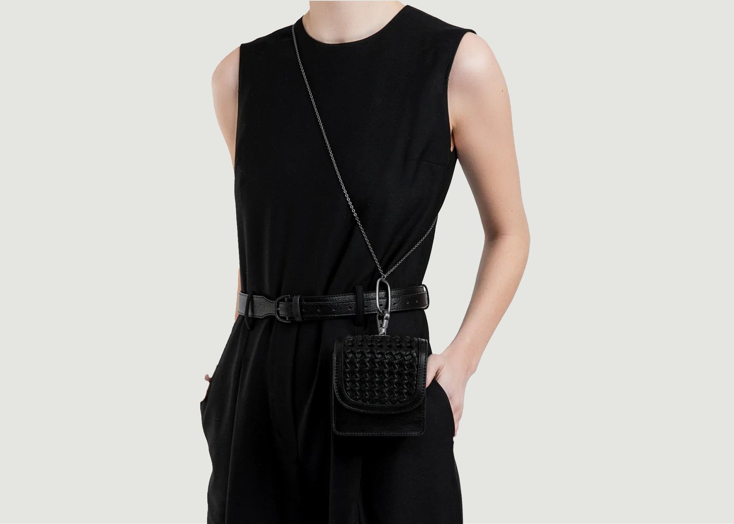 L'exception Petite Chaine Brossée Argent Octogony