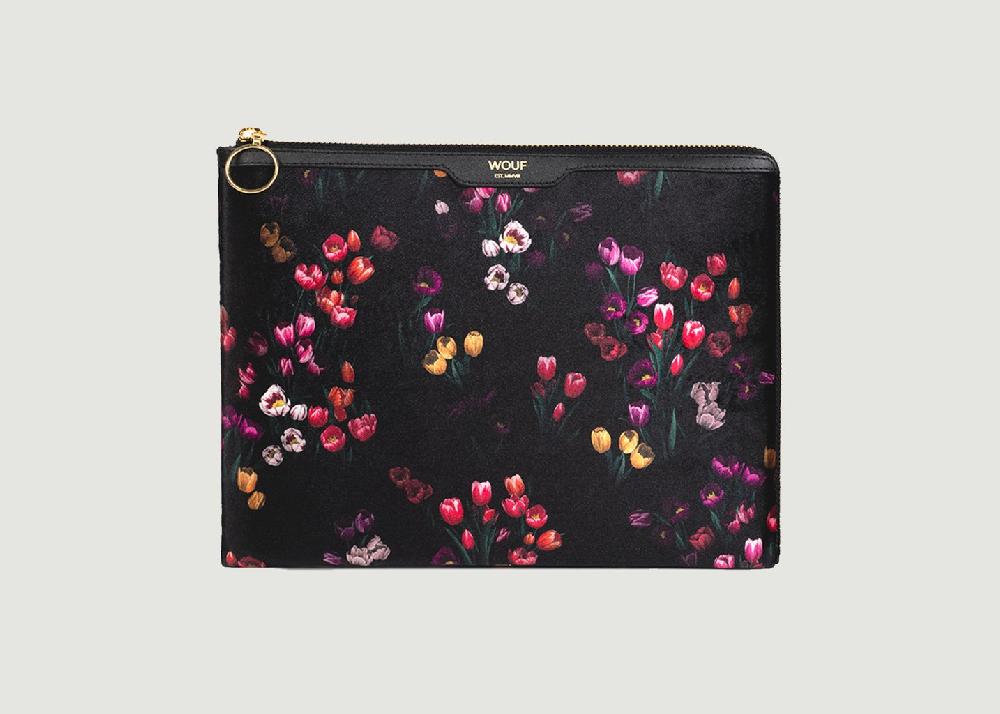 l'exception Pochette Ipad Tulipe Vert Foncé Wouf
