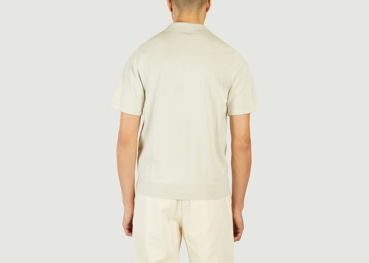 L'exception Polo À Col Zippé Gris PS By PAUL SMITH