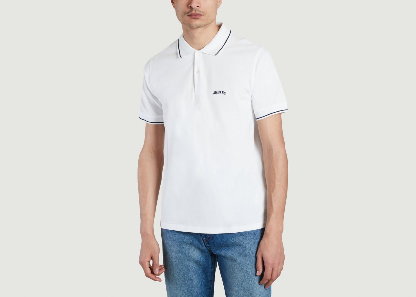 l'exception Polo Ami Paris Blanc AMI Paris