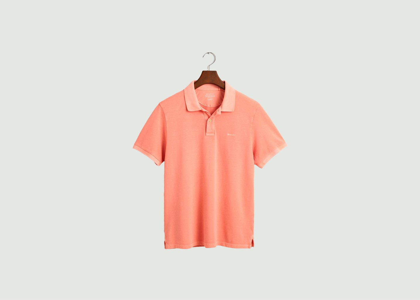 l'exception Polo en coton piqué Sunfaded Rose Gant