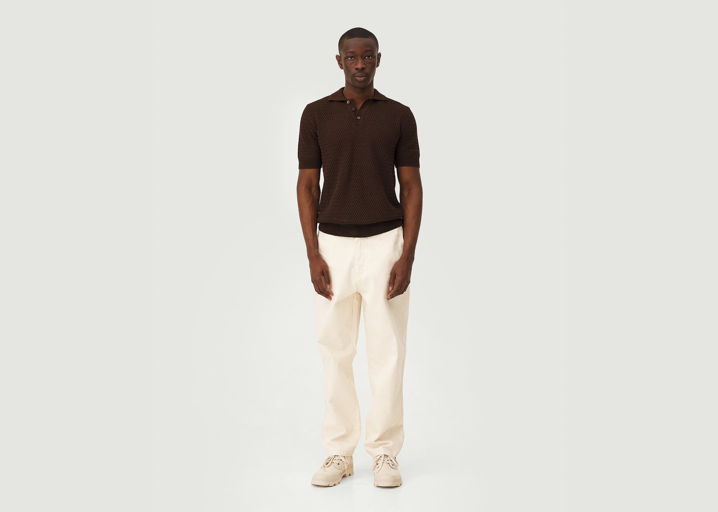 l'exception Polo Haring Marron noyoco