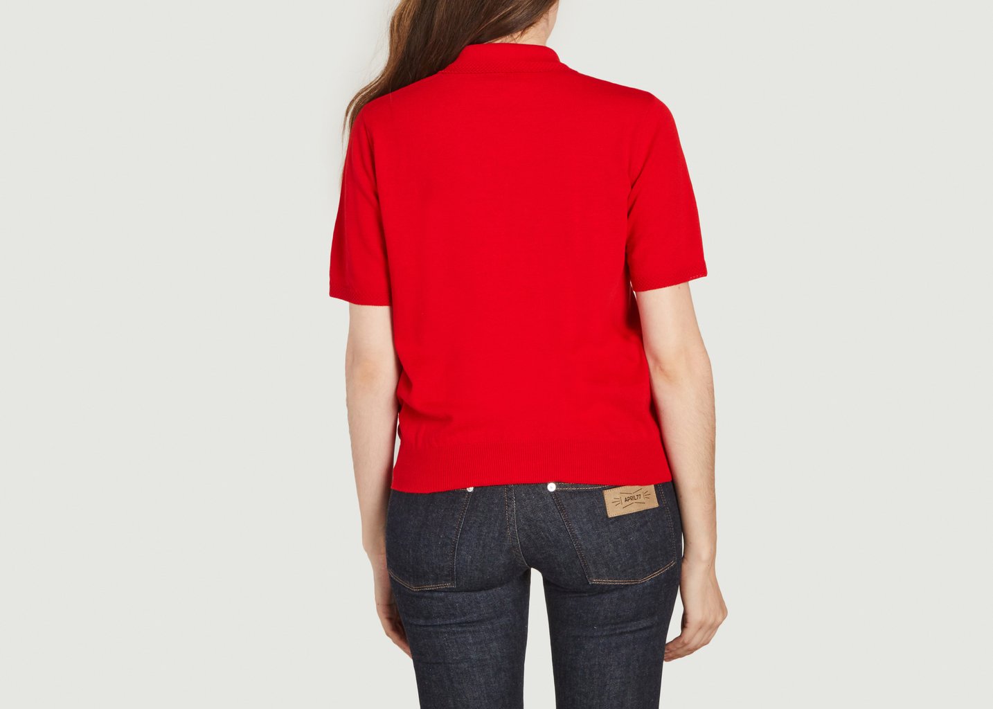 L'exception Polo Manel En Coton Rouge APC Paris