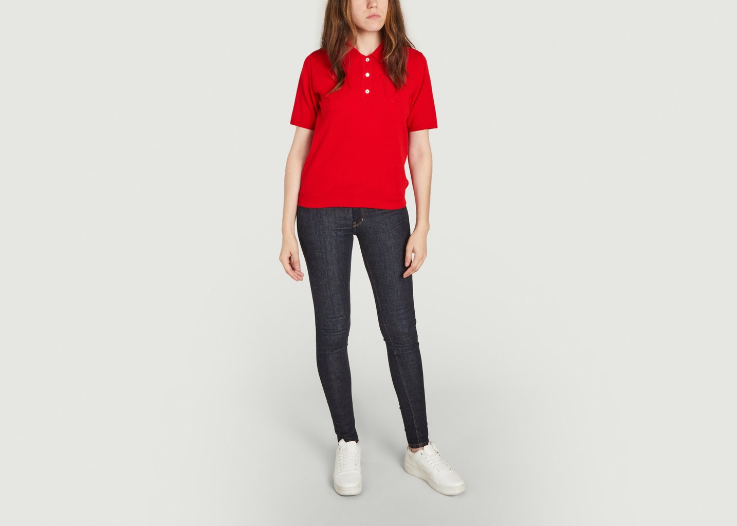 L'exception Polo Manel En Coton Rouge APC Paris